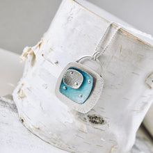 Load image into Gallery viewer, RH - Retro Triple Square Pendant (Silver &amp; Turquoise)