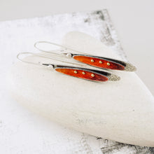 Load image into Gallery viewer, Dragonfly Wing Earrings (Pumpkin Ember)