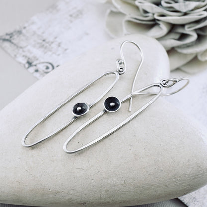 Pod & Dot Elongated Loop Earrings
