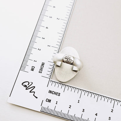 Druzy & Leaf Ring (Size: 8.5)