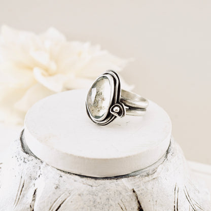 Moss Aquamarine Ring (size 6.5)
