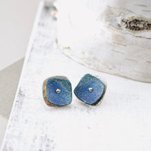 Load image into Gallery viewer, RH - Retro Double Square Stud Earrings (Denim Blue)