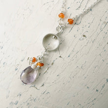 Load image into Gallery viewer, TN Lavender &amp; Orange Pendant (SS)