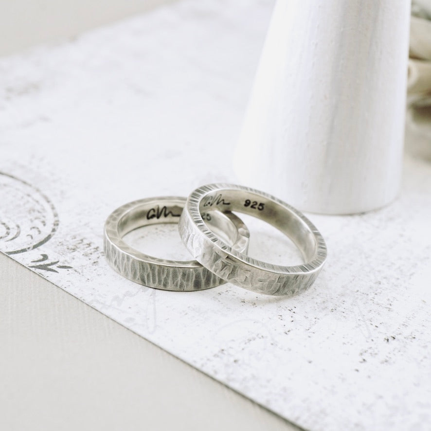 Box Weave Silver Band (Size: 7.5)
