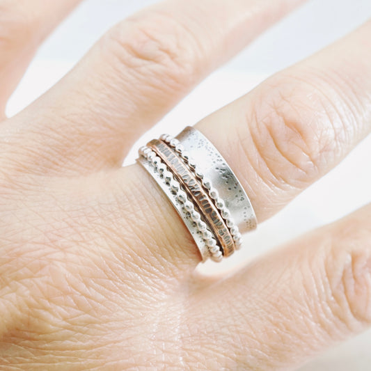 Spinner Bead Ring (Size 7.5)
