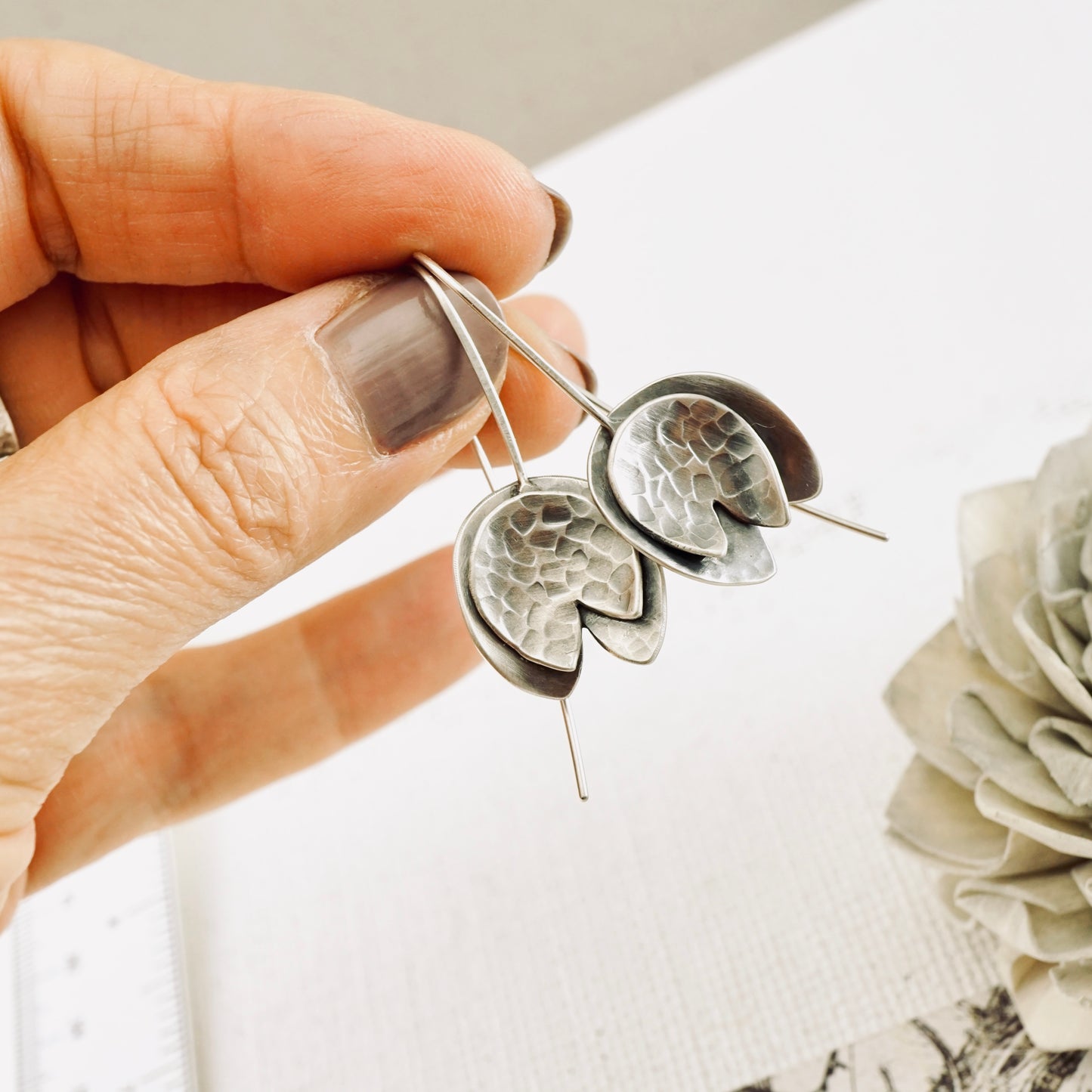 Water Lily Pad Earrings