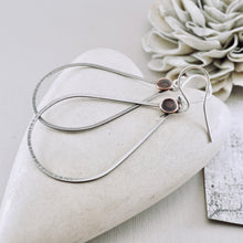Load image into Gallery viewer, AM – Pod Teardrop Loop Earrings (SS &amp; CU)