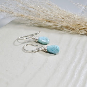 Larimar Drop Earrings