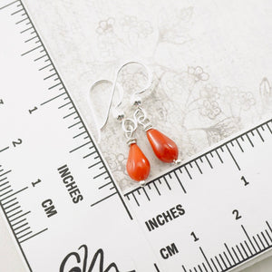 TN Coral Petite Drop Earrings (SS)