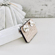 Load image into Gallery viewer, AM – Camellia Bloom Stud Earrings (SS)