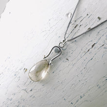 Load image into Gallery viewer, Petite Swings - Honey Quartz Earrings (Sterling Silver)