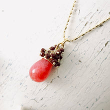 Load image into Gallery viewer, TN Jade &amp; Ruby Pendant (GF)