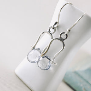 Petite Swings - Blue Topaz Earrings (Sterling Silver)