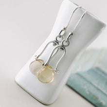 Load image into Gallery viewer, Petite Swings - Honey Quartz Earrings (Sterling Silver)