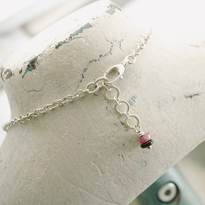Baby Tobasco Geode & Tourmaline Necklace