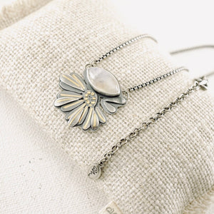 BG - Sunflower Moonstone & Gold Pendant (SS)