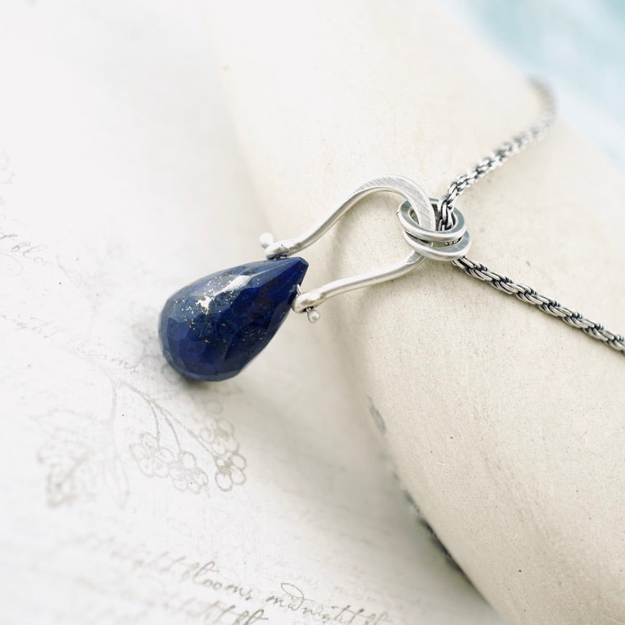 Petite Swings Lapis Drop Pendant