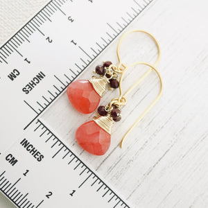 TN Jade & Ruby Earrings (GF)