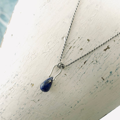 Petite Swings Lapis Drop Pendant