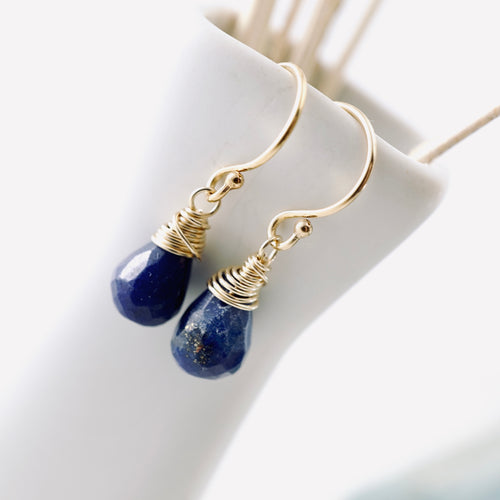 TN Petite Lapis Drop Earrings (GF)