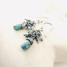 Load image into Gallery viewer, TN Petite Turquoise Cocktail Earrings (SS)