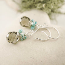 Load image into Gallery viewer, TN Aqua Smoky Cocktail Earrings (SS)