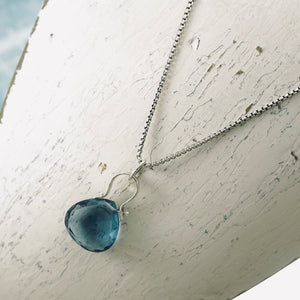 Petite Swings - London Blue Topaz Earrings (Sterling Silver)