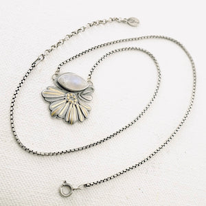 BG - Sunflower Moonstone & Gold Pendant (SS)