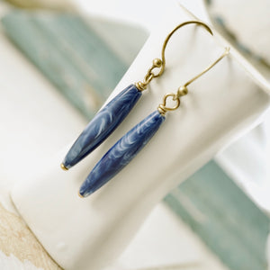 TN Blue Skinny Barrel Earrings (BS)