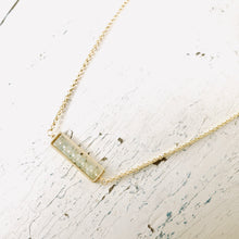Load image into Gallery viewer, TN Aquamarine Bar Necklace (GF)