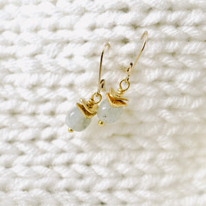 TN Petite Aquamarine Cornflake Earrings (GF)