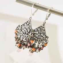 Load image into Gallery viewer, TN Cherry Reflections Chandelier Earrings (SS)