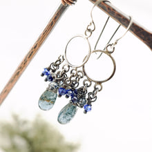 Load image into Gallery viewer, TN Royal Blue Kyanite Chandelier Earrings (SS)