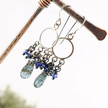 Load image into Gallery viewer, TN Royal Blue Kyanite Chandelier Earrings (SS)