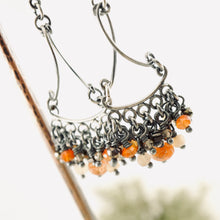 Load image into Gallery viewer, TN Orange Blossom Cocktail Chandelier Earrings (SS)