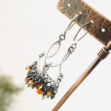 Load image into Gallery viewer, TN Orange Blossom Cocktail Chandelier Earrings (SS)