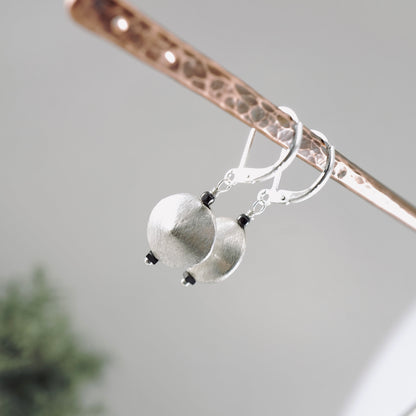 Brushed Hollow Bead Earrings