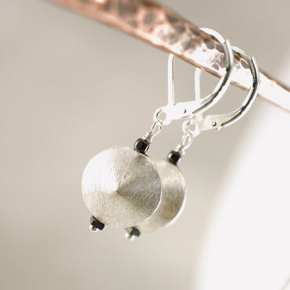 Brushed Hollow Bead Earrings
