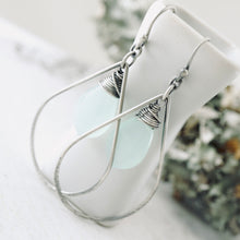 Load image into Gallery viewer, TN Chalcedony Big Hoop Earrings (SS)