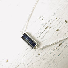 Load image into Gallery viewer, TN Lapis Petite Bar Necklace (SS)