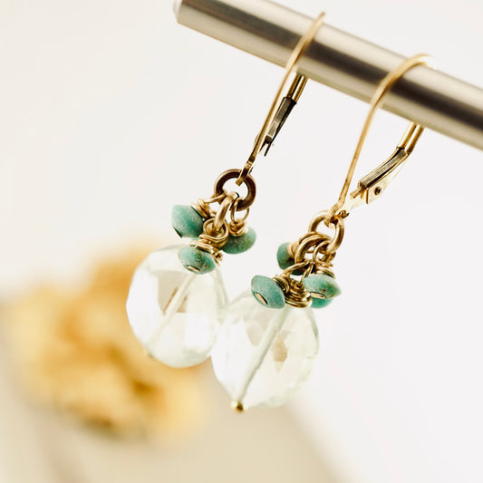 Aqua Turquoise Earrings