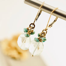 Load image into Gallery viewer, TN Aqua Turquoise Earrings (gold-filled)