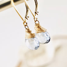 Load image into Gallery viewer, TN Petite Blue Topaz Earrings