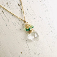 Load image into Gallery viewer, TN Green Amethyst Pendant Necklace (GF)