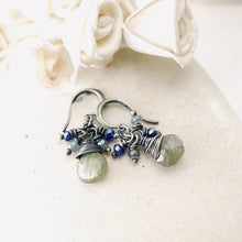 Load image into Gallery viewer, TN Petite Labradorite Cocktail Earrings (SS)