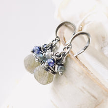 Load image into Gallery viewer, TN Petite Labradorite Cocktail Earrings (SS)