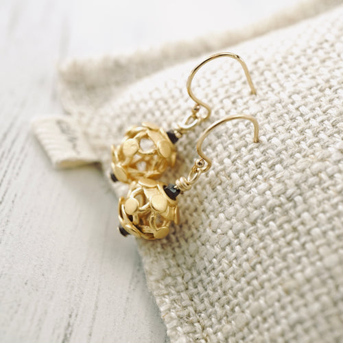 TN Vermeil Bead Earrings (GF)