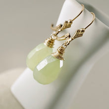 Load image into Gallery viewer, TN Green Chalcedony Earrings (GF)