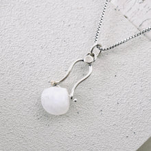 Load image into Gallery viewer, Petite Swings - Moonstone Drop Pendant (Sterling)