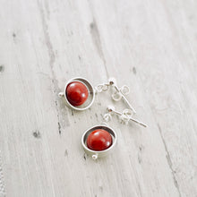 Load image into Gallery viewer, TN Coral Orb Stud Earrings (Sterling Silver)